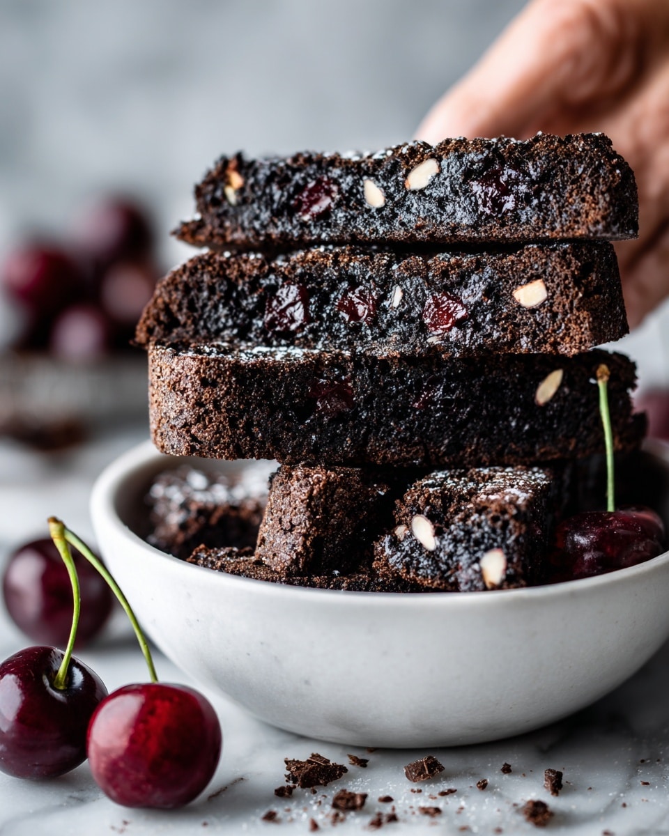 Decadent Chocolate Cherry Biscotti Recipe - Recipe Image