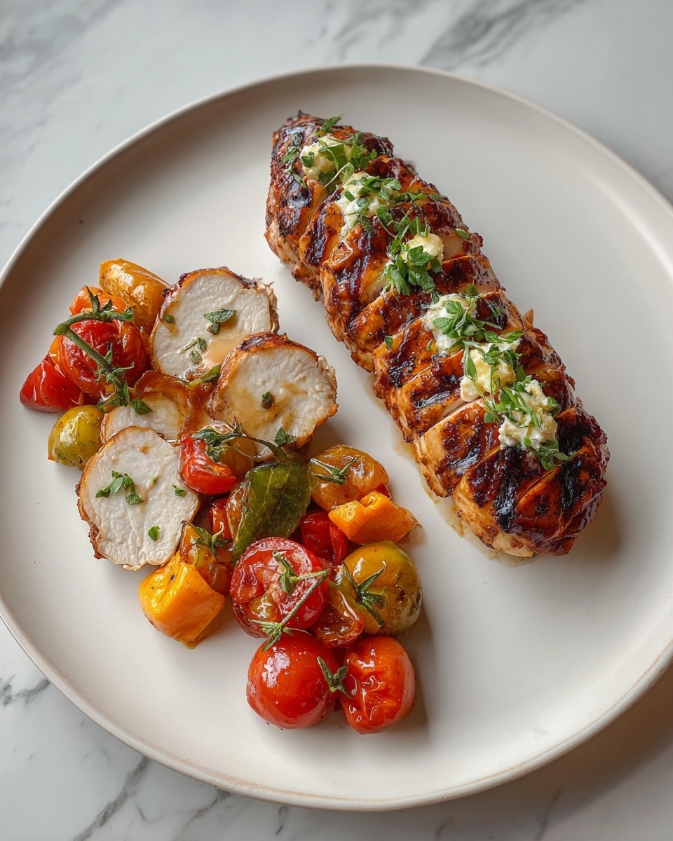 Honey Mustard Glazed Chicken with Roasted Vegetables Recipe - Recipe Image