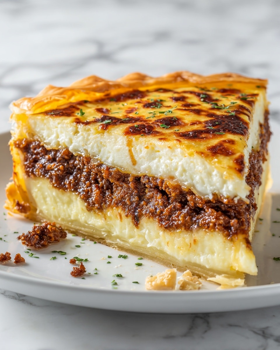 Classic American Cheeseburger Pie Recipe - Recipe Image