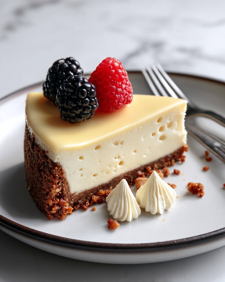 Creamy Baked Cheesecake Recipe - Recipe Image