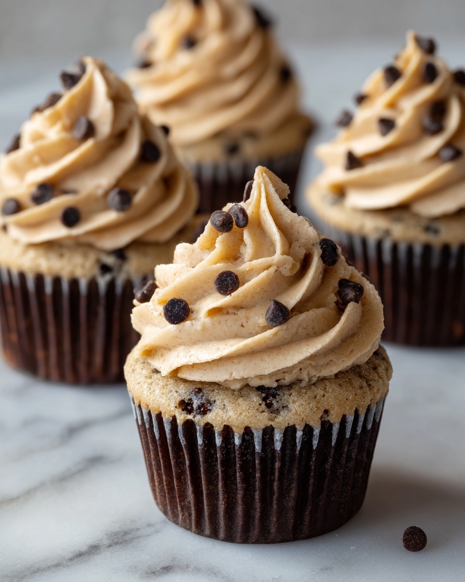 Chocolate Chip Cookie Dough Cupcakes Recipe - Recipe Image