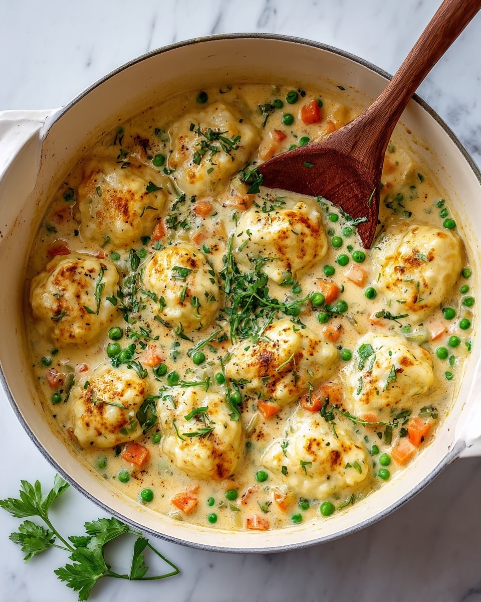 The Best Chicken and Dumplings Recipe with Homemade Fluffy Dumplings Recipe - Recipe Image