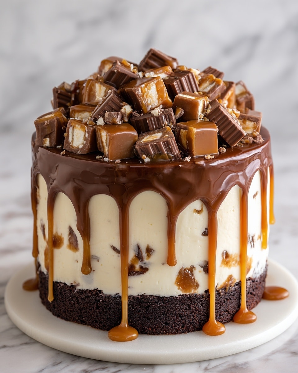 Snickers Cheesecake Recipe - Recipe Image