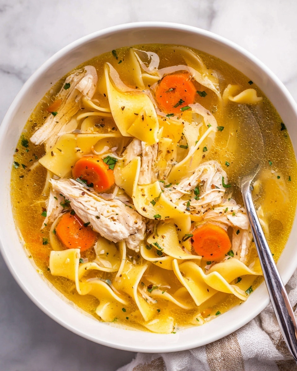 Easy Homestyle Chicken Noodle Soup Recipe - Recipe Image