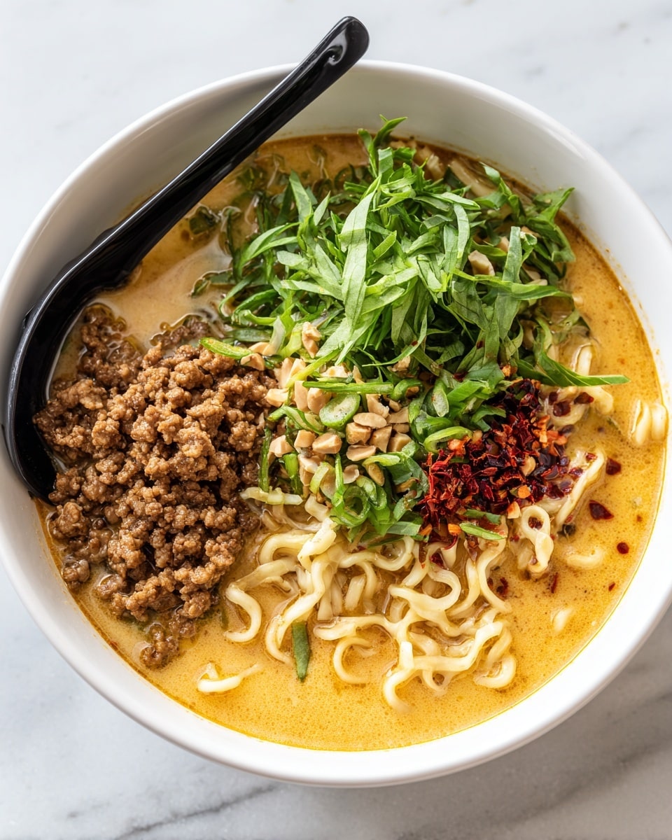 Crispy Thai Peanut Chicken Ramen Recipe - Recipe Image