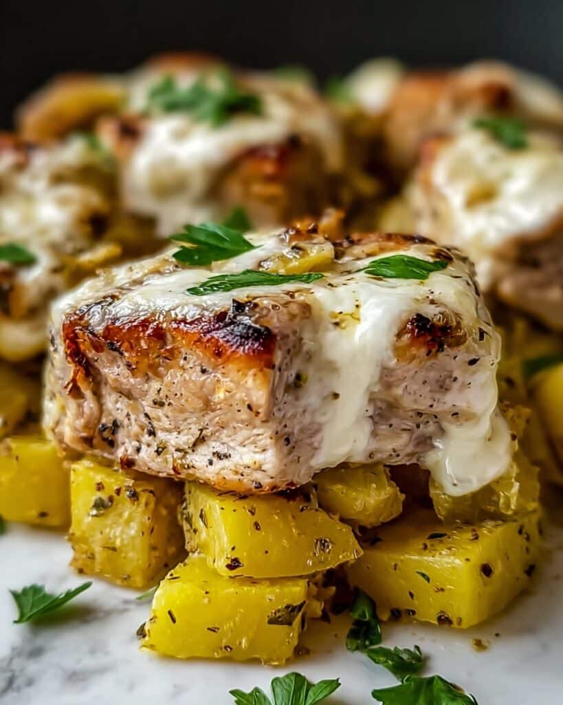 Garlic Parmesan Chicken and Potatoes Recipe