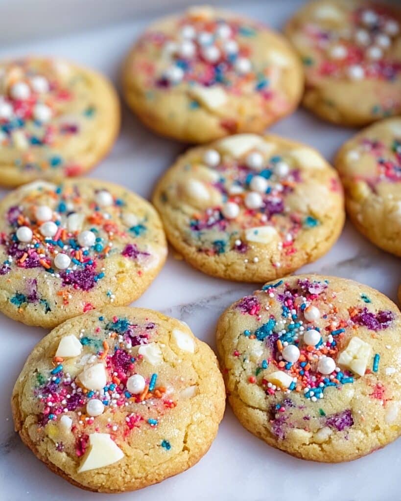 White Chocolate Confetti Cookies Recipe