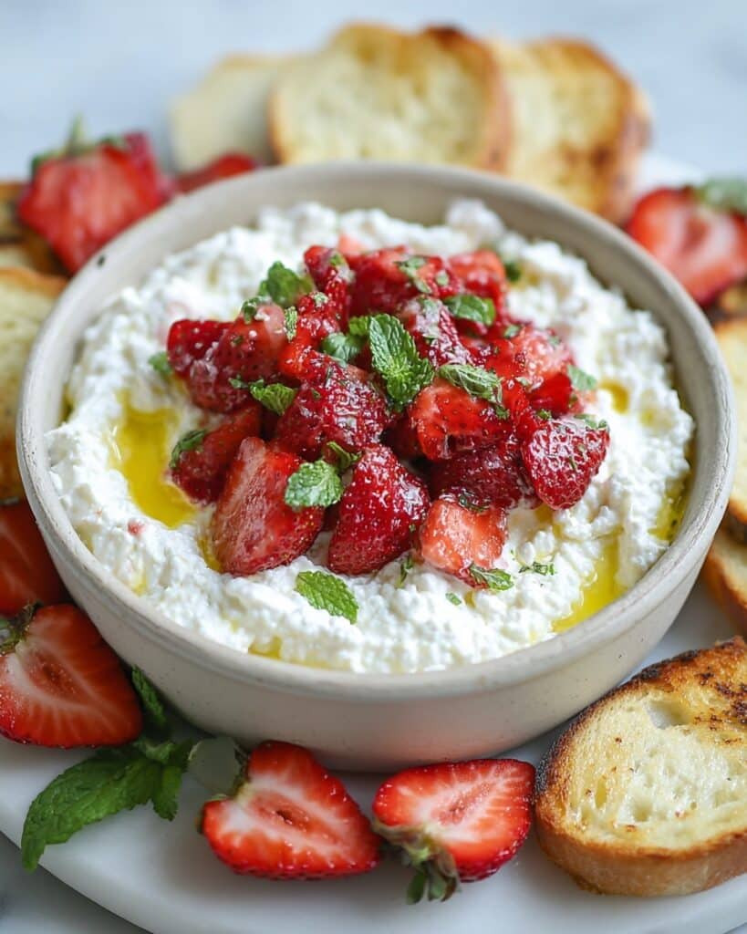 Whipped Feta Dip with Roasted Strawberries Recipe