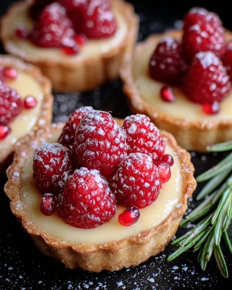 Raspberry & White Chocolate Tartlets Recipe