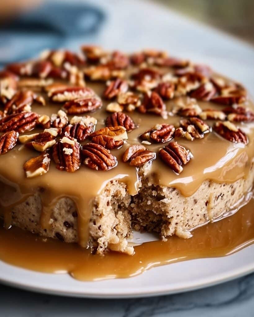 Butter Pecan Praline Poke Cake Recipe