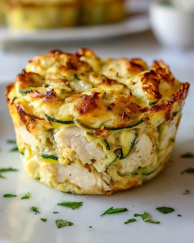 Chicken, Cheese, and Zucchini Muffins Recipe