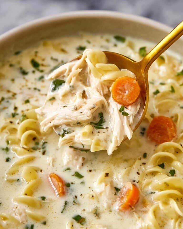 Creamy Chicken Noodle Soup Recipe