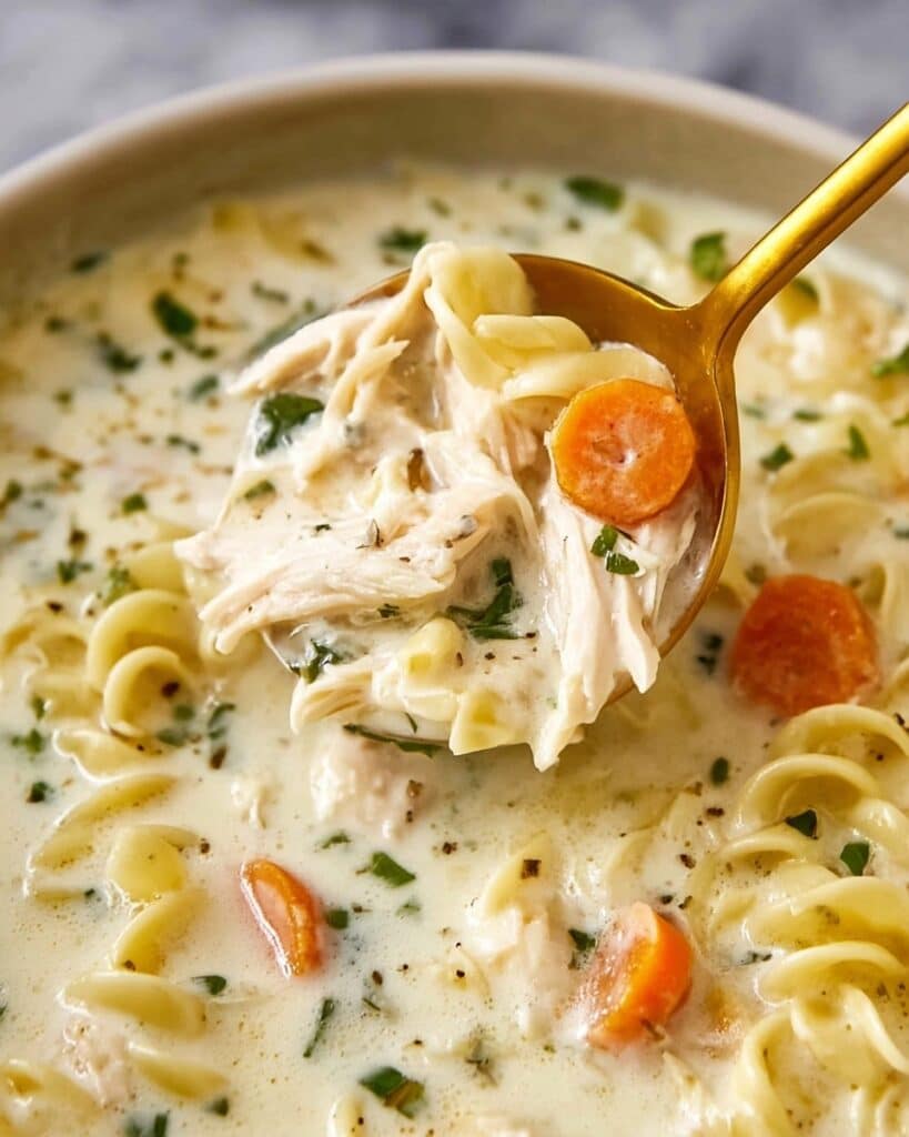 Creamy Chicken Noodle Soup Recipe