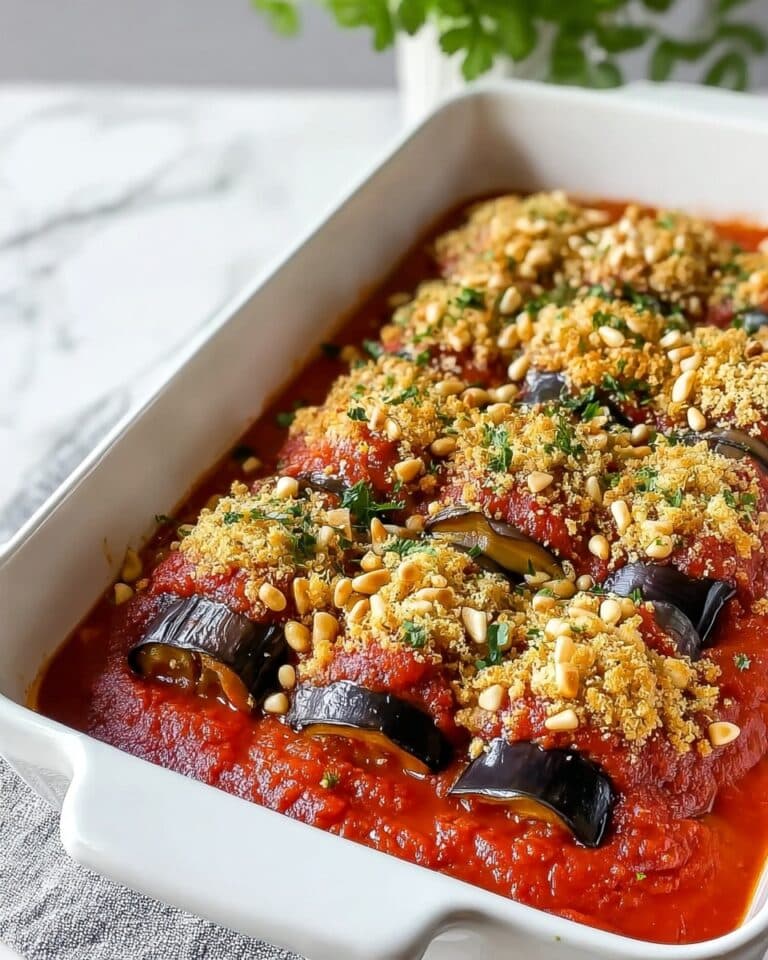 Involtini di Melanzane (Eggplant Roll-Ups) with Tomato and Cheese Filling Recipe