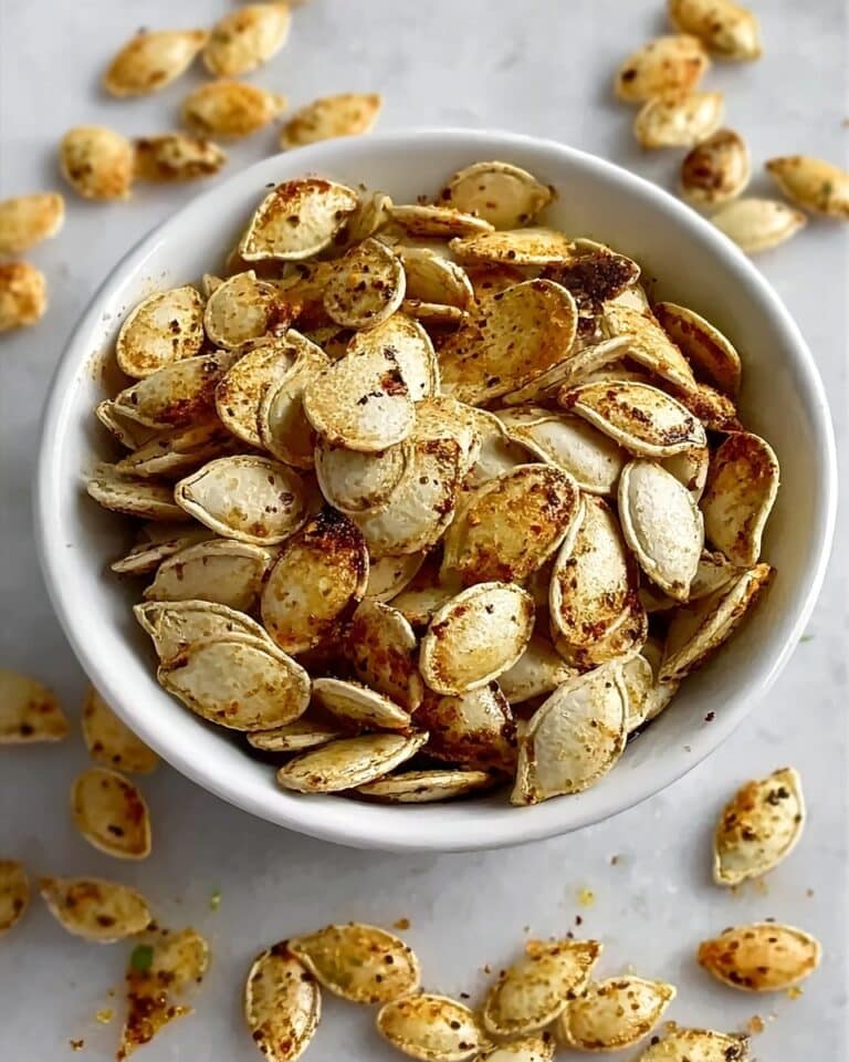 Spicy Harissa Roasted Pumpkin Seeds Recipe