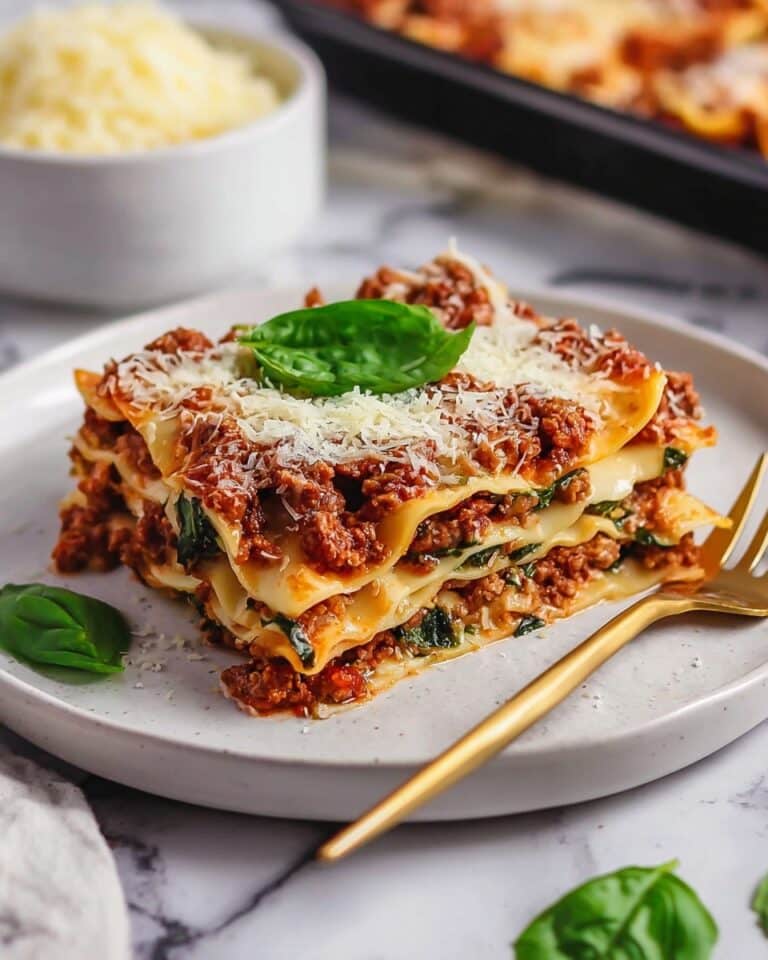 Classic Meat Lasagna with Béchamel Sauce Recipe