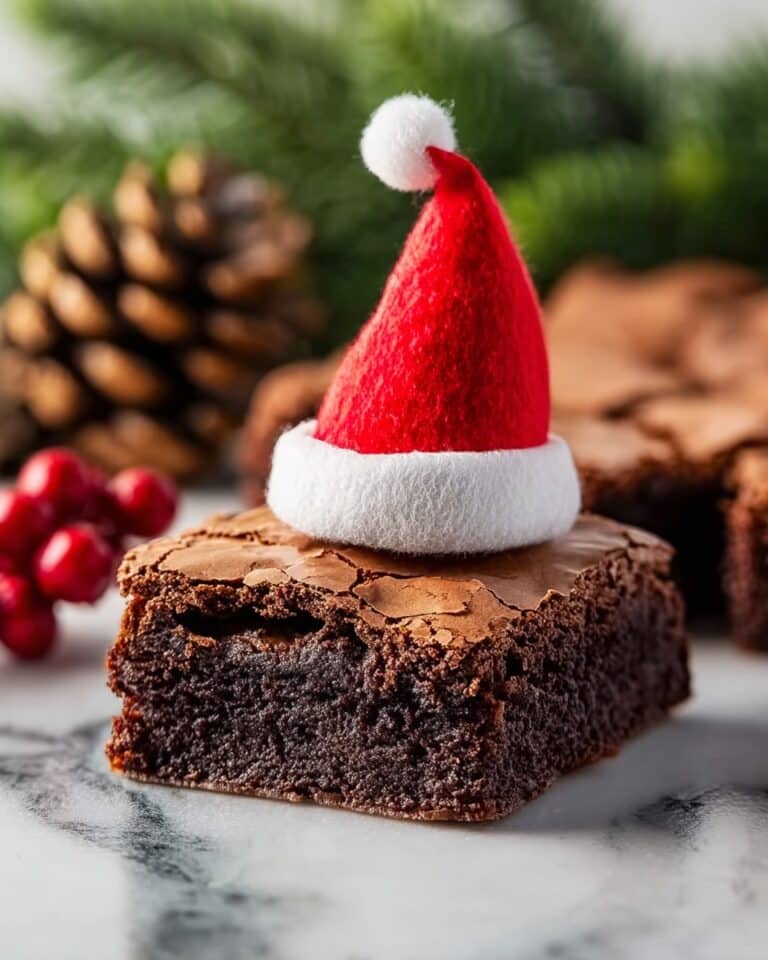 Santa Hat Brownies Recipe
