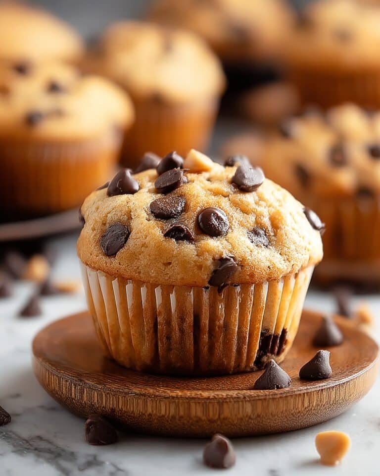 Greek Yogurt Peanut Butter Muffins with Chocolate Chips Recipe