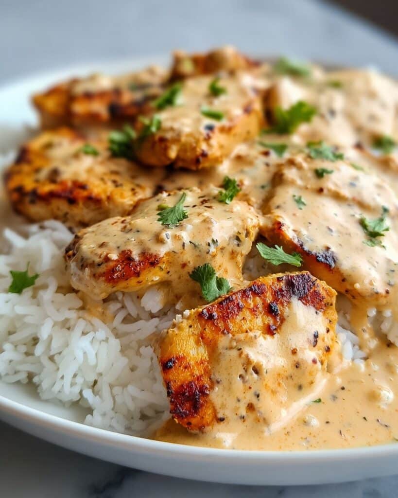 Creamy Smothered Chicken and Rice Recipe