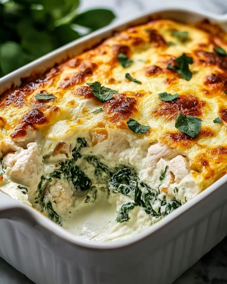 Creamy Chicken and Spinach Casserole Recipe