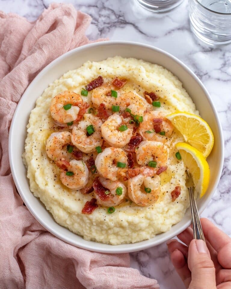 Low Carb Keto Shrimp and Grits Recipe