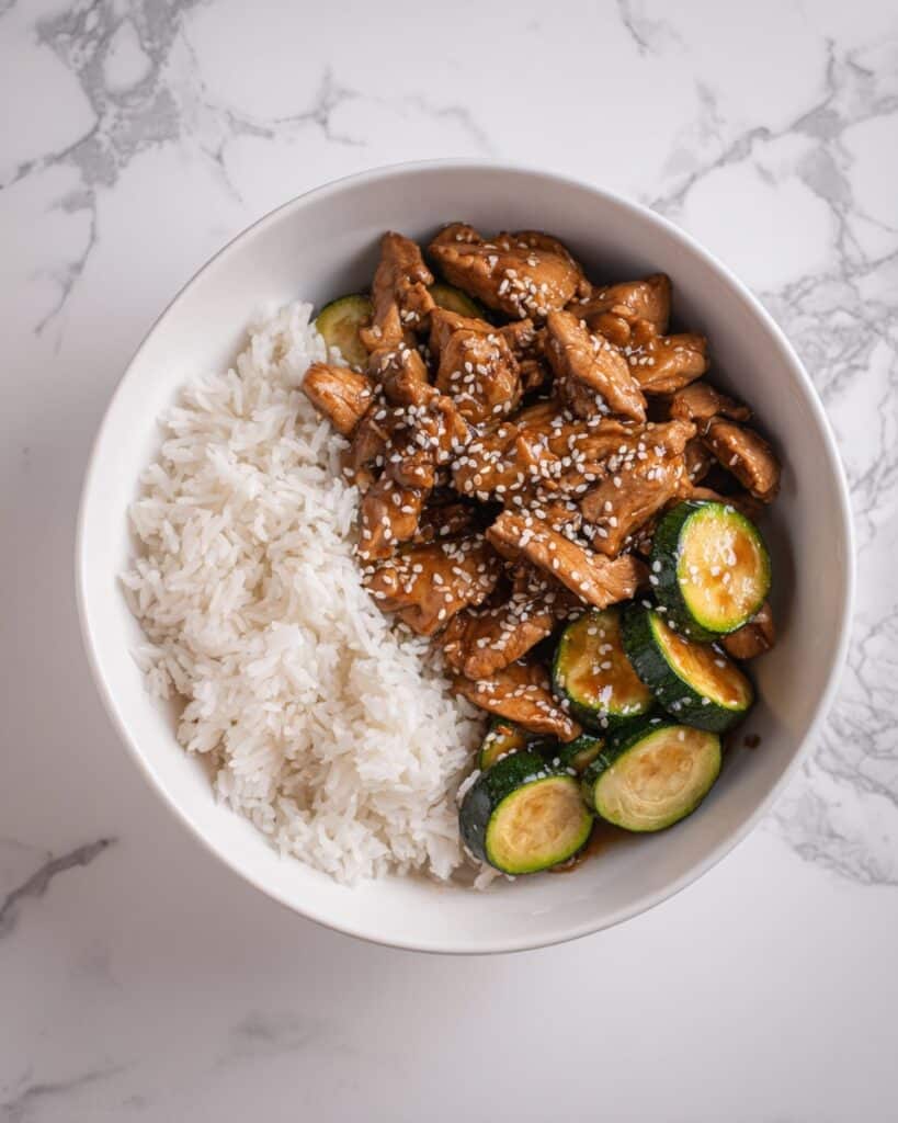 Ponzu Zucchini Stir Fry with Chicken Recipe
