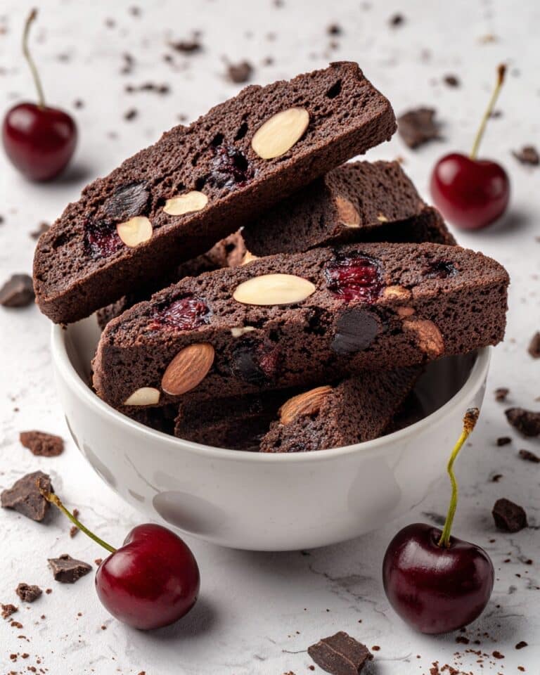 Decadent Chocolate Cherry Biscotti Recipe