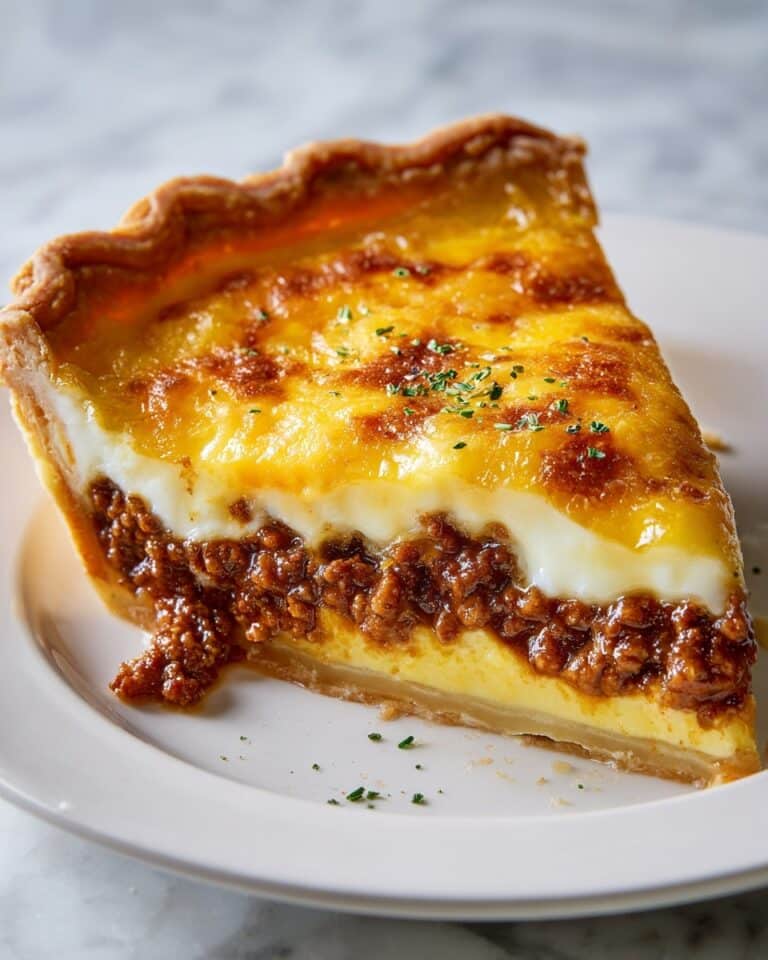 Classic American Cheeseburger Pie Recipe