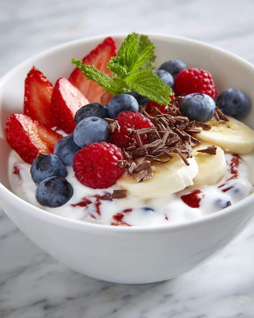 Red White and Blue Cheesecake Salad Recipe