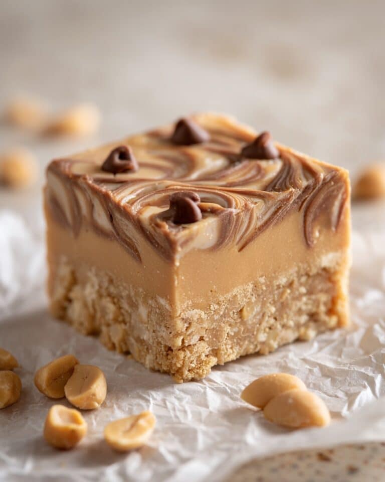 Healthy No-Bake Chocolate Peanut Butter Crunch Bars Recipe