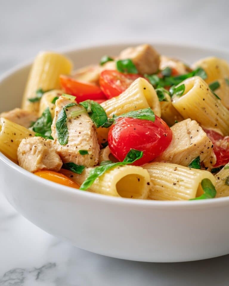 High Protein Chicken Pasta Salad Recipe