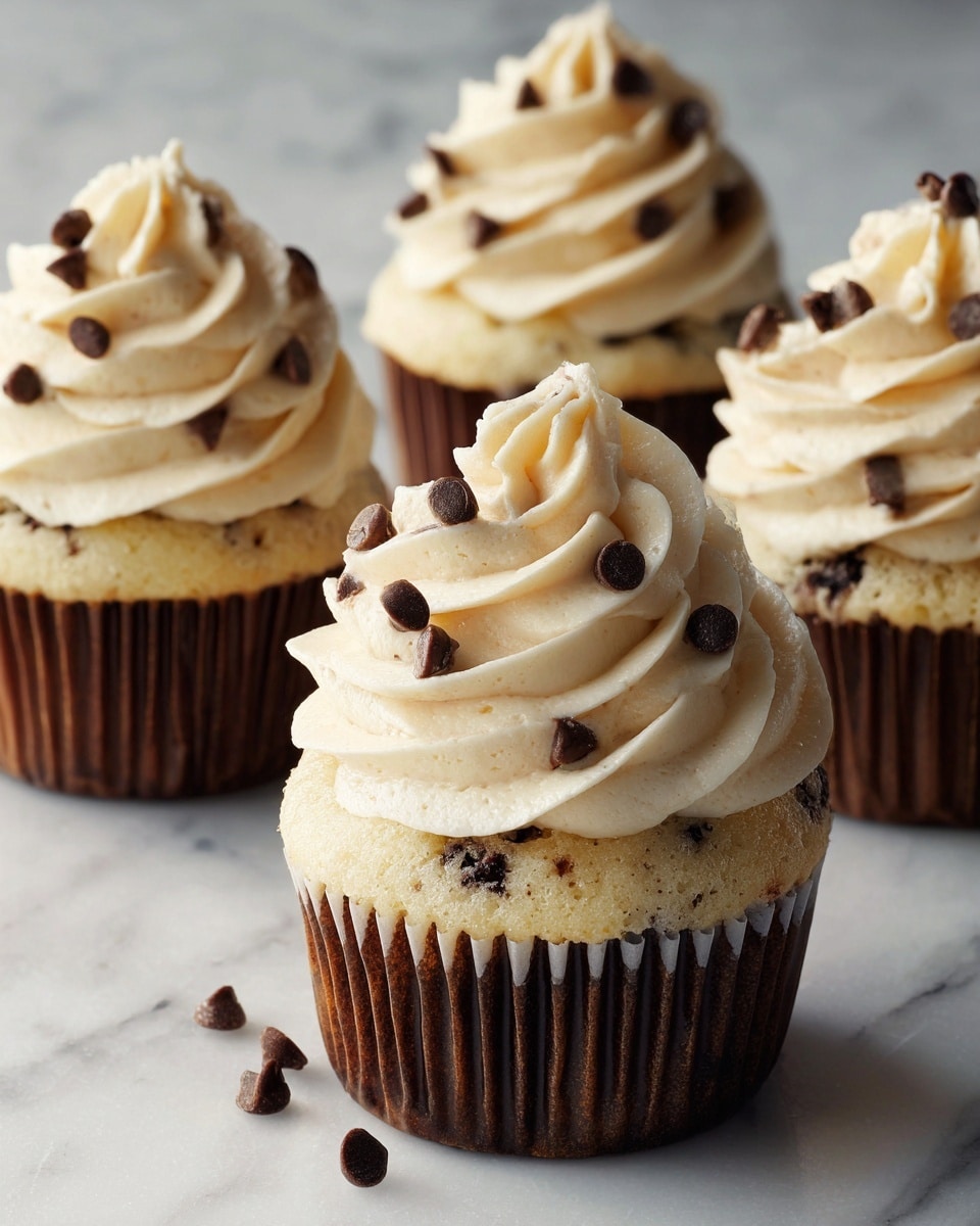 Chocolate Chip Cookie Dough Cupcakes Recipe