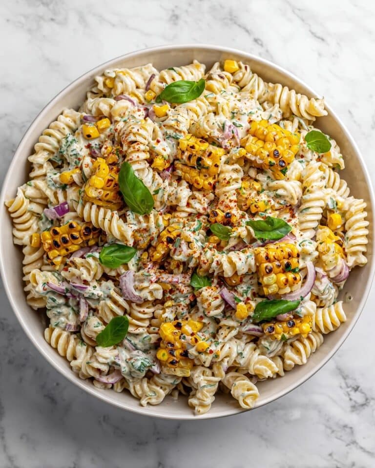 Creamy Street Corn Pasta Salad Recipe