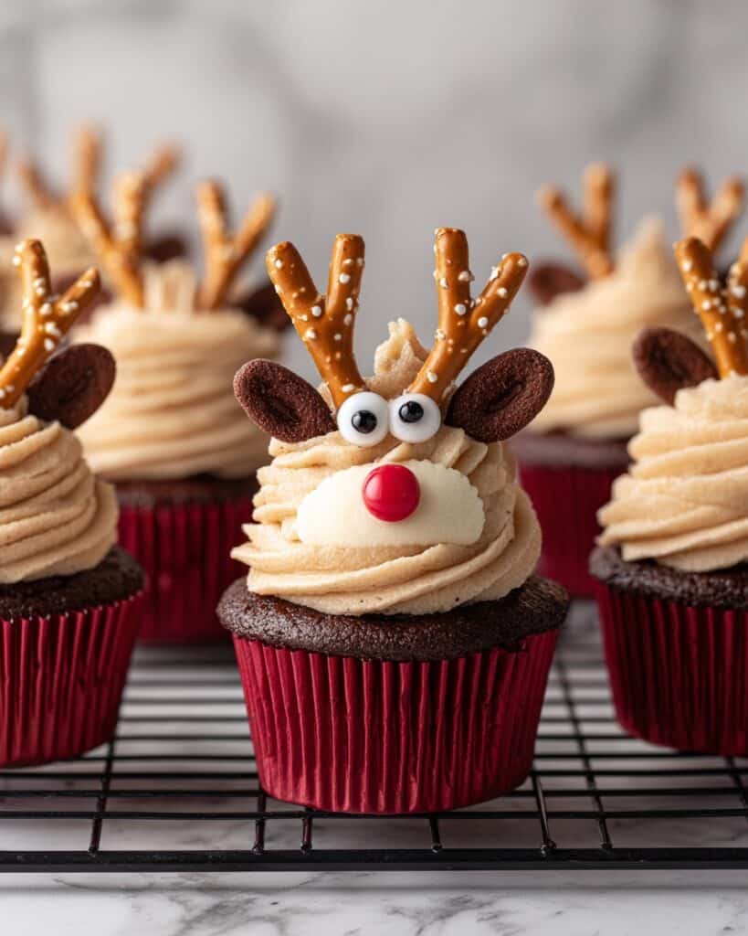 Easy Reindeer Cupcakes Recipe