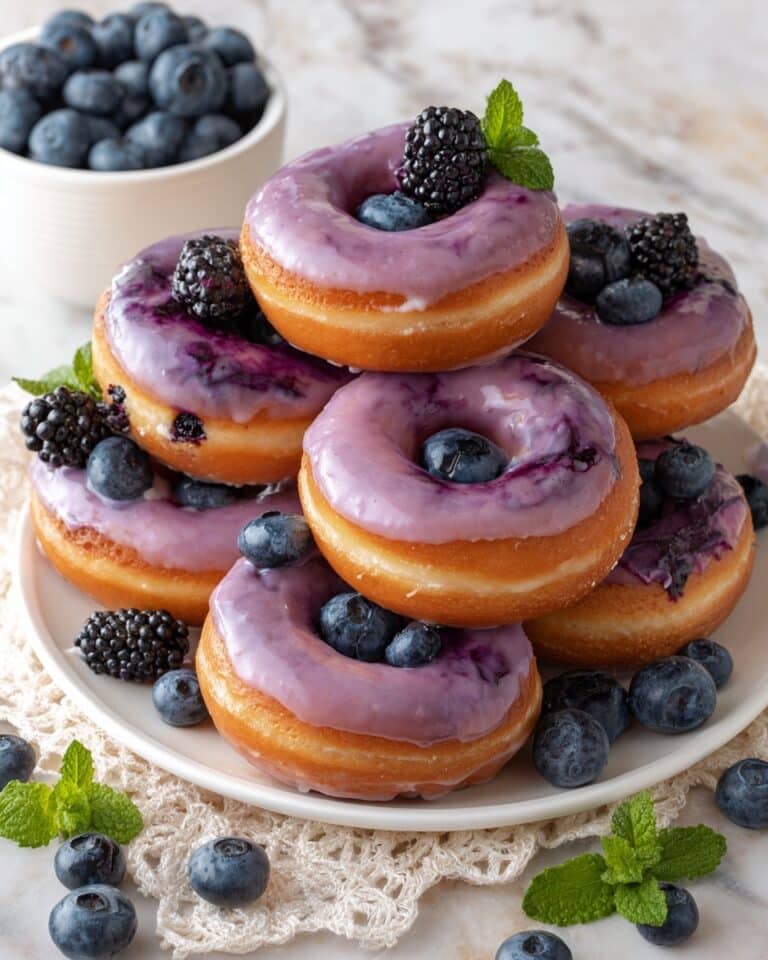 Blueberry Cake Donuts Recipe