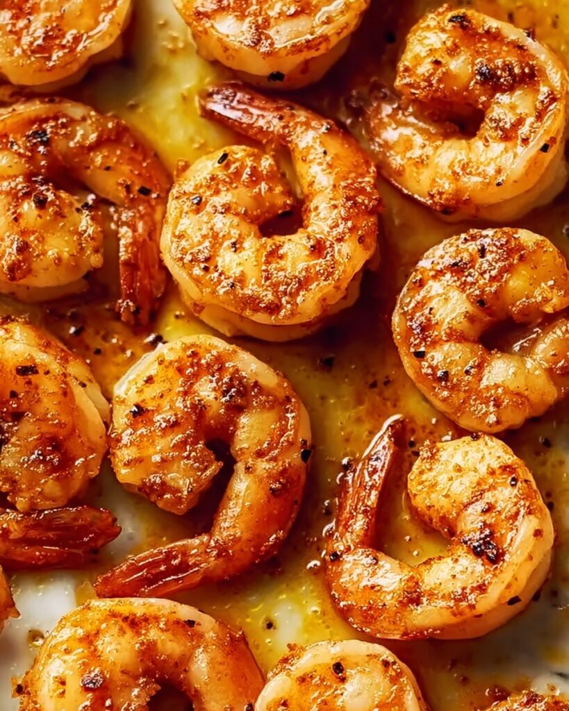 Oven Baked Shrimp with Garlic, Lemon, and Spices Recipe