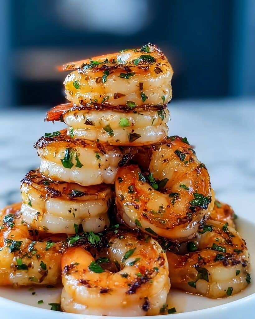 Garlic Butter Shrimp Stack Recipe