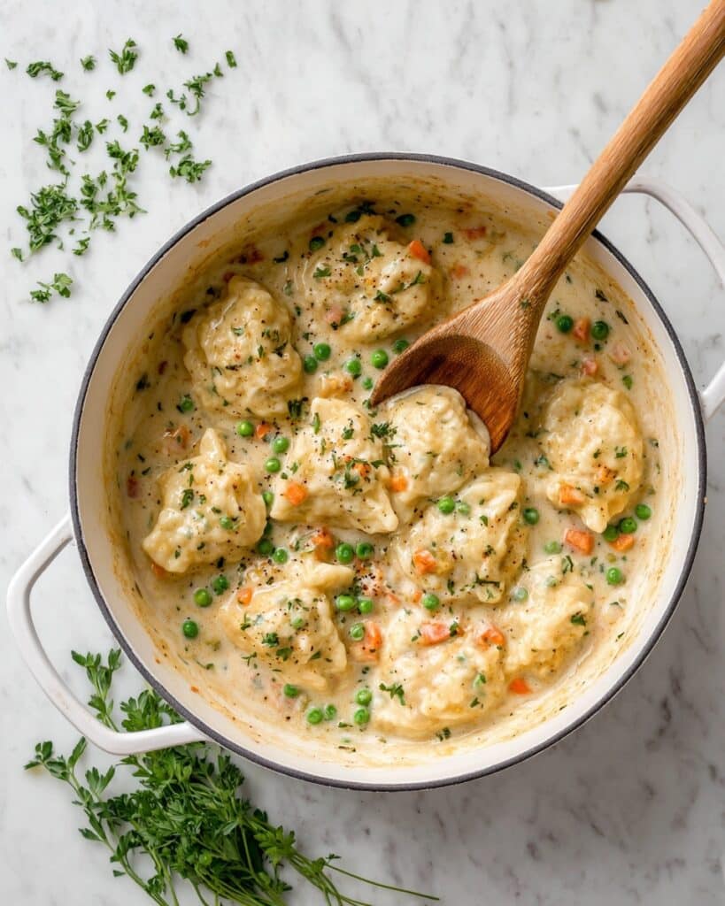 The Best Chicken and Dumplings Recipe with Homemade Fluffy Dumplings Recipe