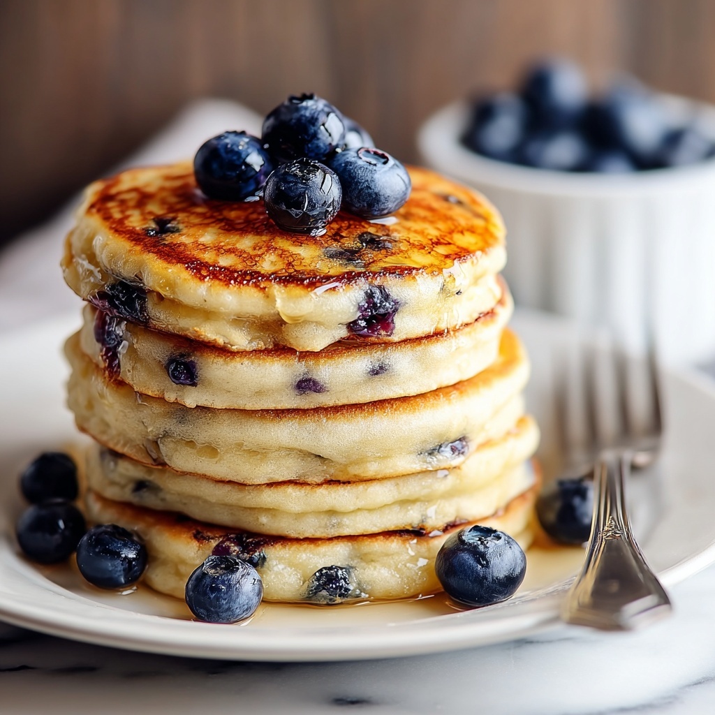 Greek Yogurt Pancakes with Blueberries Recipe - Recipe Image