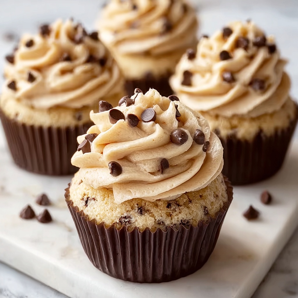 Chocolate Chip Cookie Dough Cupcakes Recipe - Recipe Image