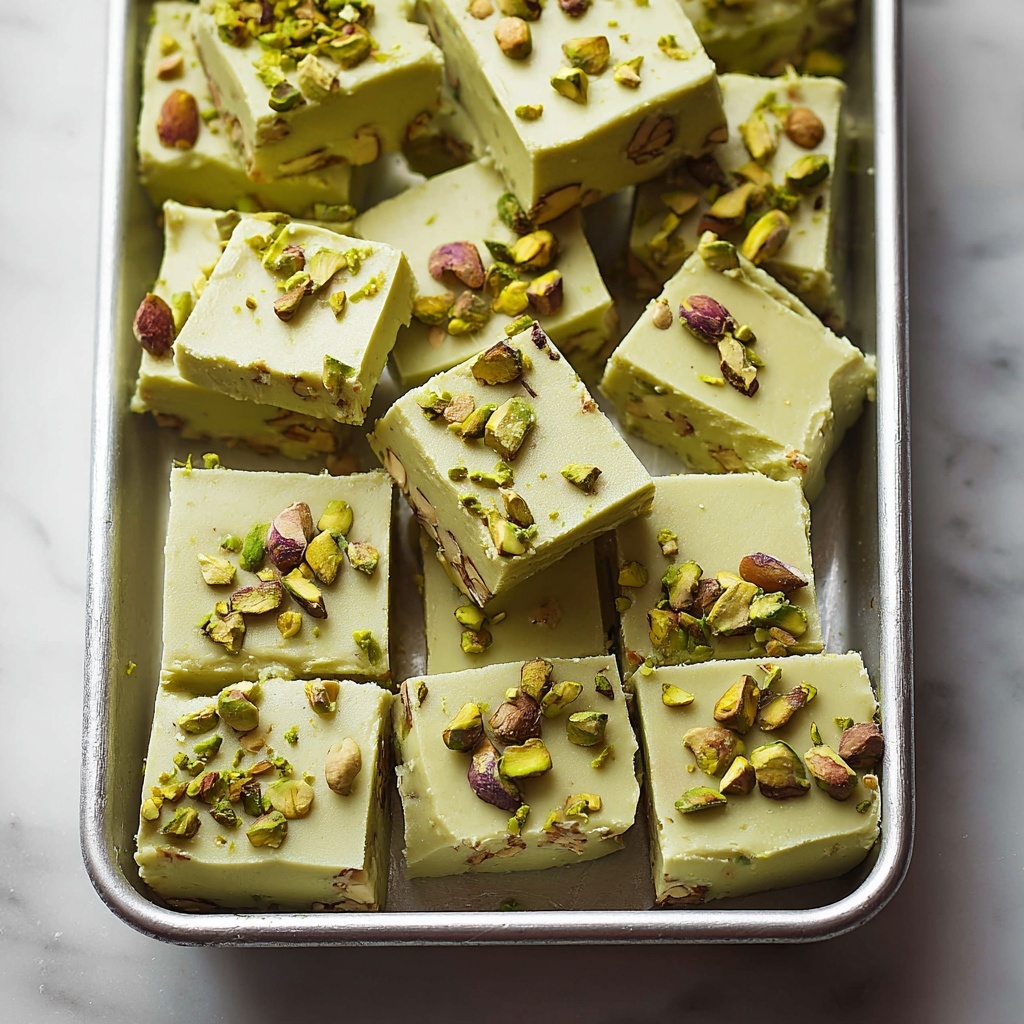 Pistachio White Chocolate Fudge Recipe - Recipe Image