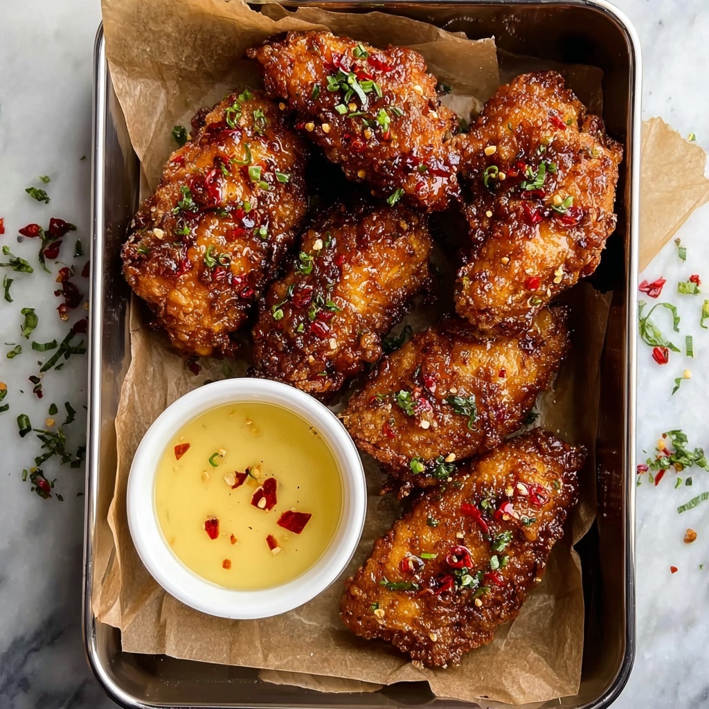 Crispy Bang Bang Chicken with Spicy Sauce Recipe - Recipe Image