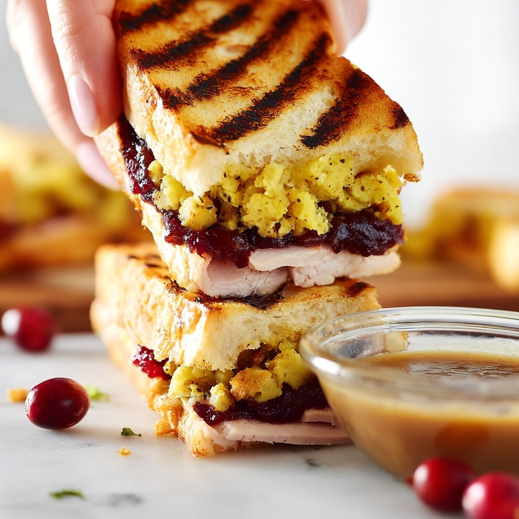 Thanksgiving Leftovers Panini Recipe - Recipe Image