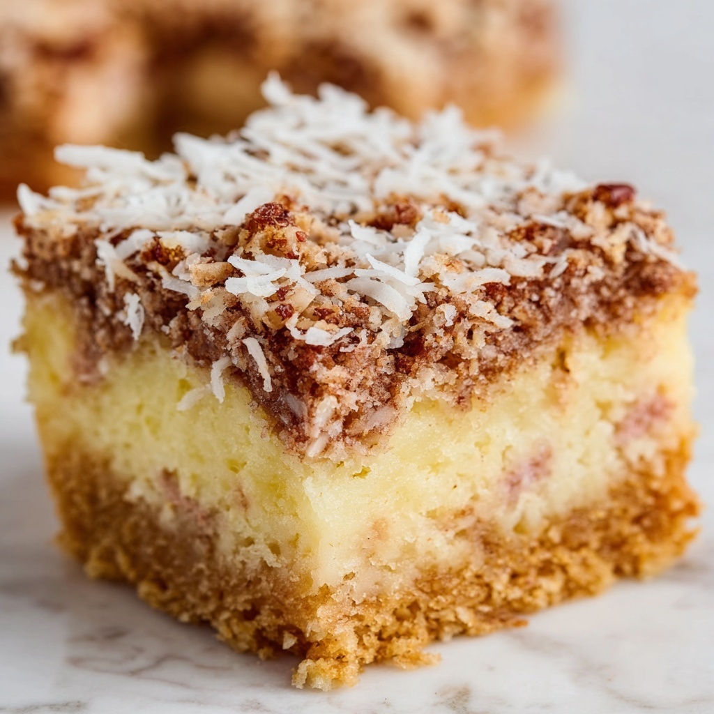 Rhubarb Streusel Coffee Cake Recipe - Recipe Image