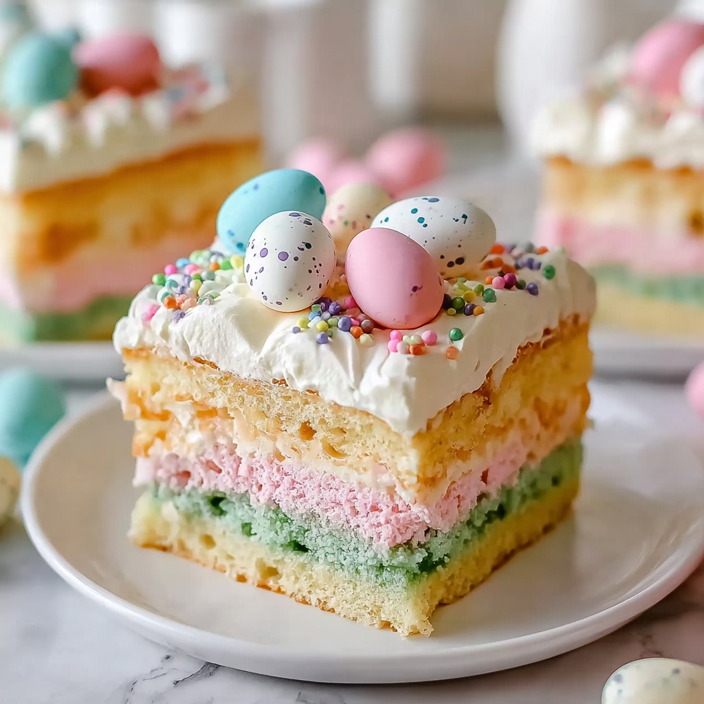 Easter Poke Cake Recipe - Recipe Image