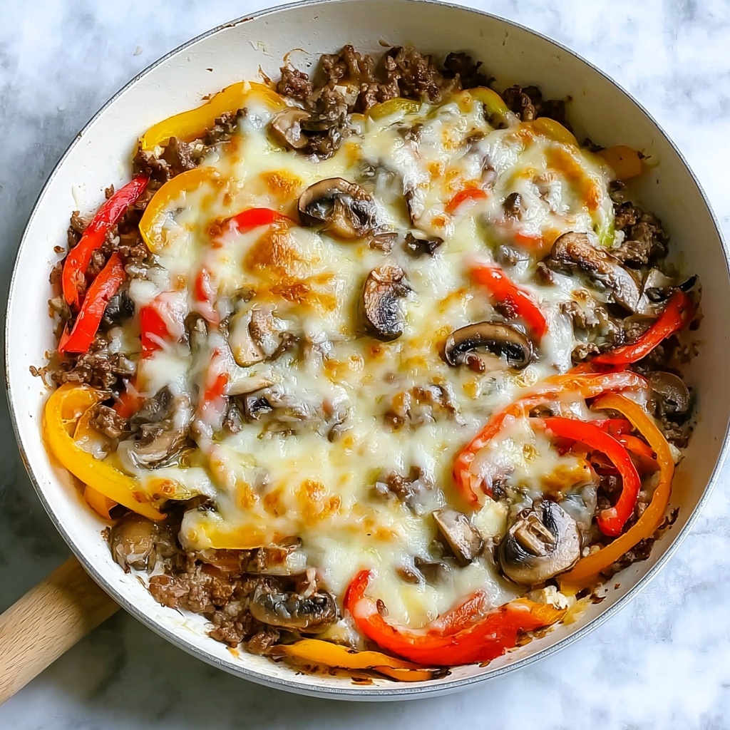 Philly Cheesesteak Casserole Recipe - Recipe Image