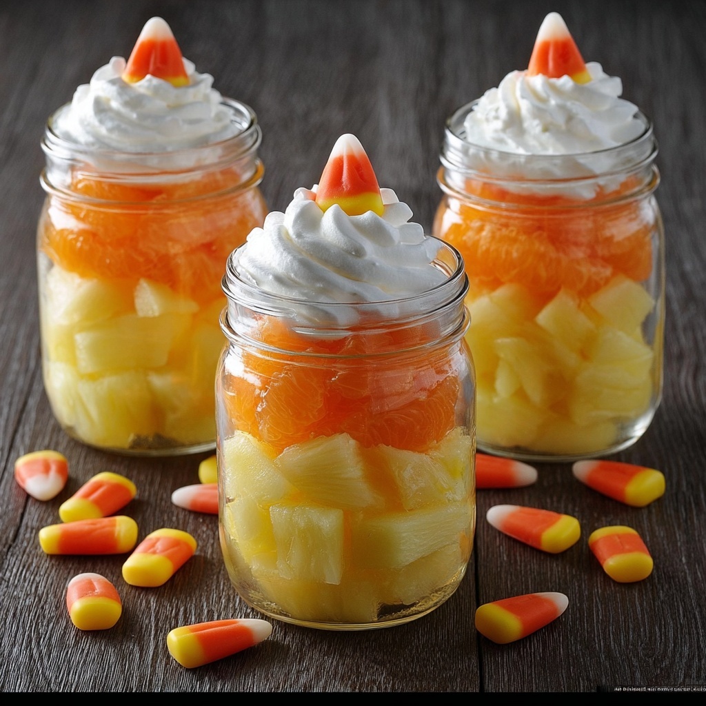 Candy Corn Fruit Parfaits Recipe - Recipe Image