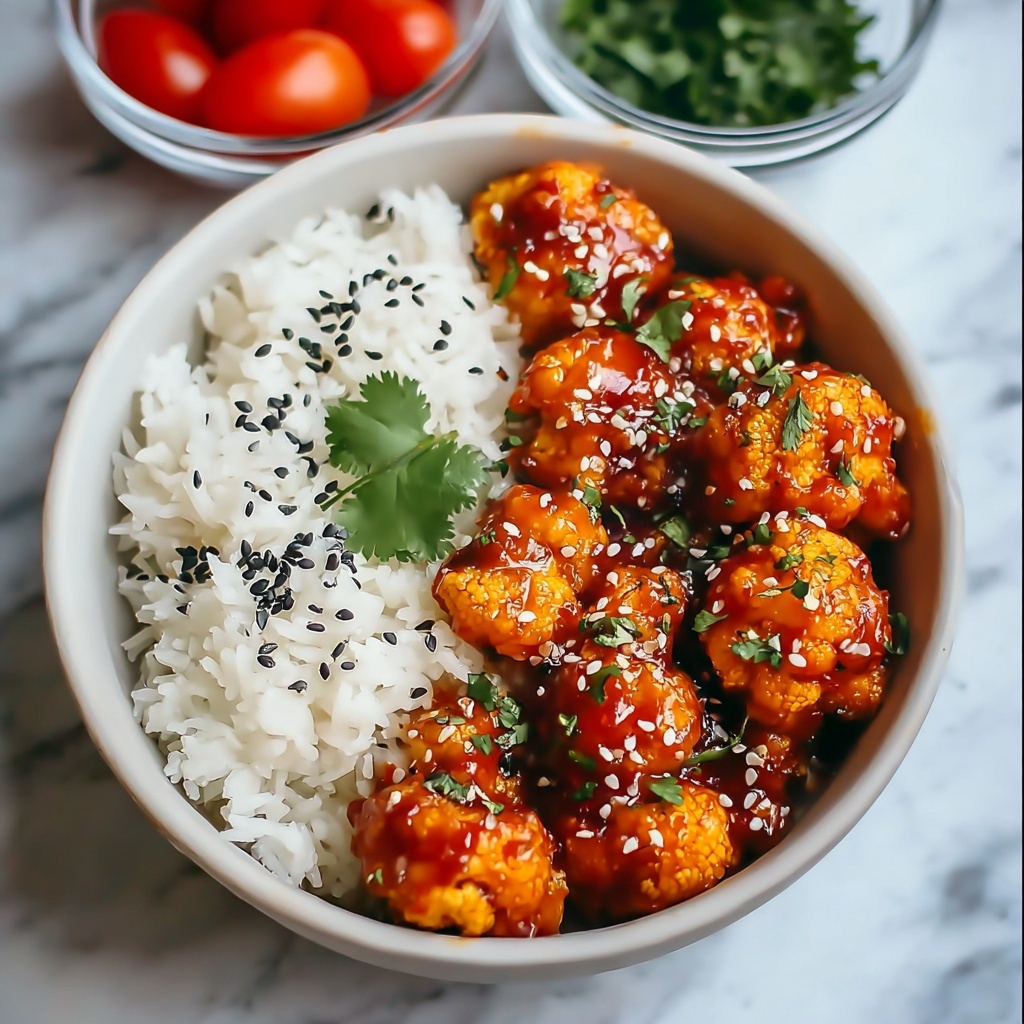 Sticky Sesame Cauliflower (Vegan Recipe) Recipe - Recipe Image