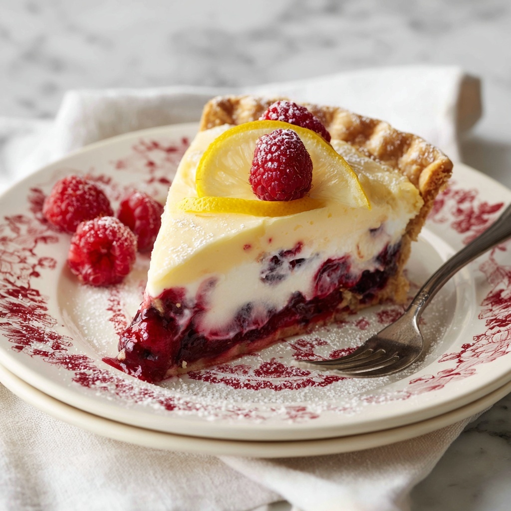 Lemon Raspberry Pie Recipe - Recipe Image