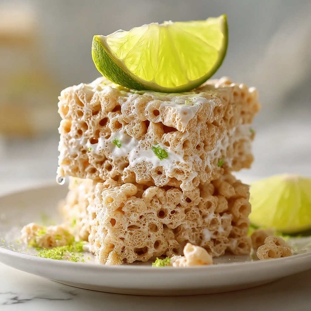Key Lime Pie Rice Krispie Treats Recipe - Recipe Image